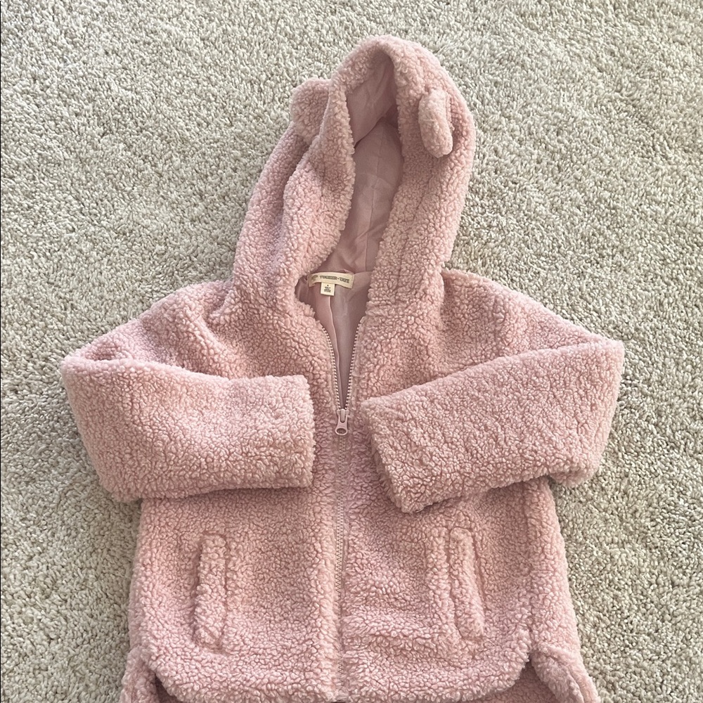Tucker and Tate Blush Sherpa Hooded Jacket